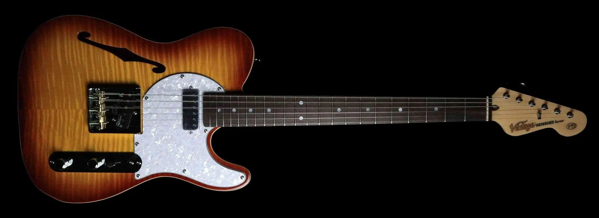 Vintage* V72FTB Electric Guitar - Richards Guitars Of Stratford Upon Avon