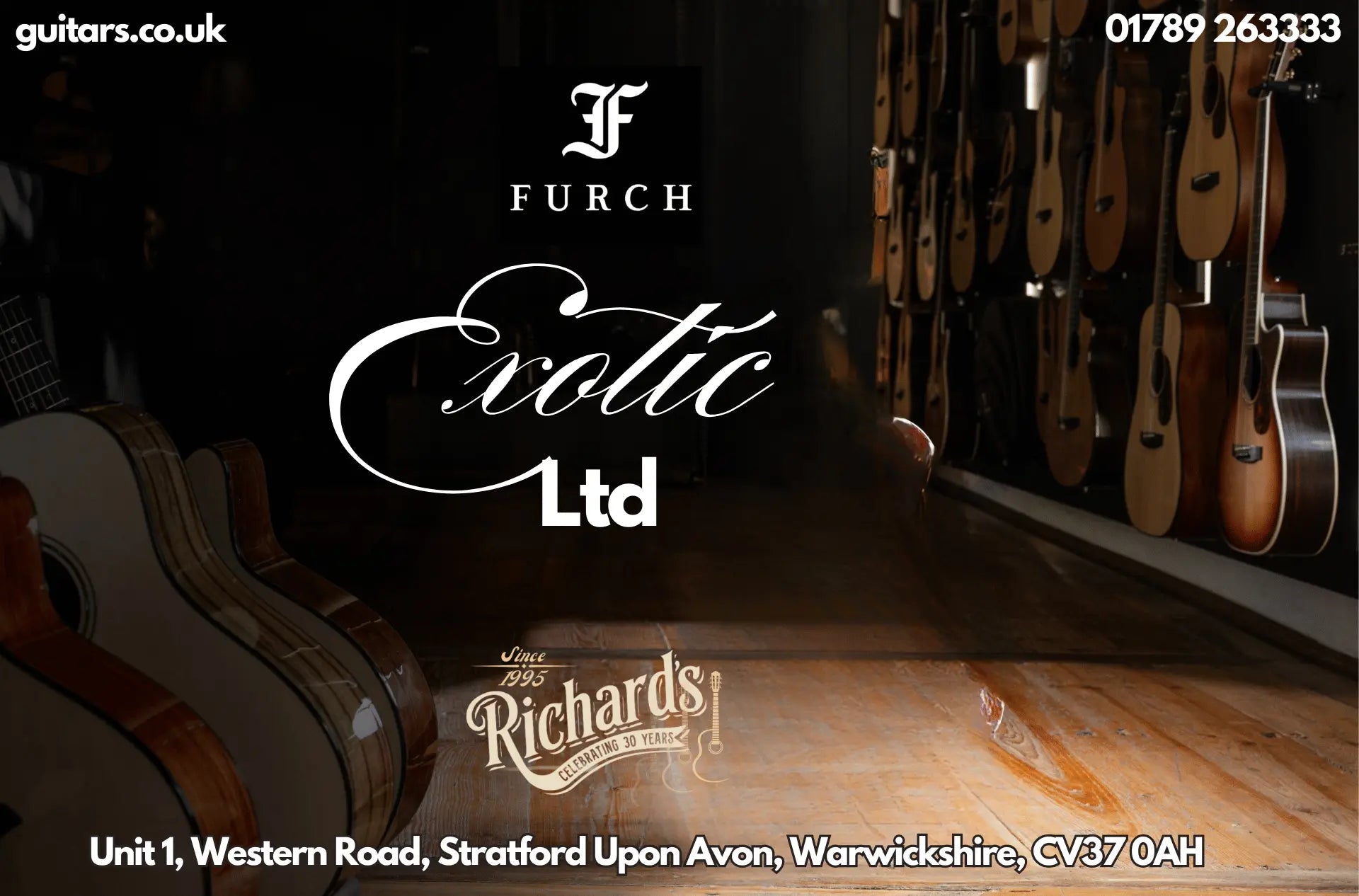 Furch Exotic Series Guitars - Richards Guitars Of Stratford Upon Avon