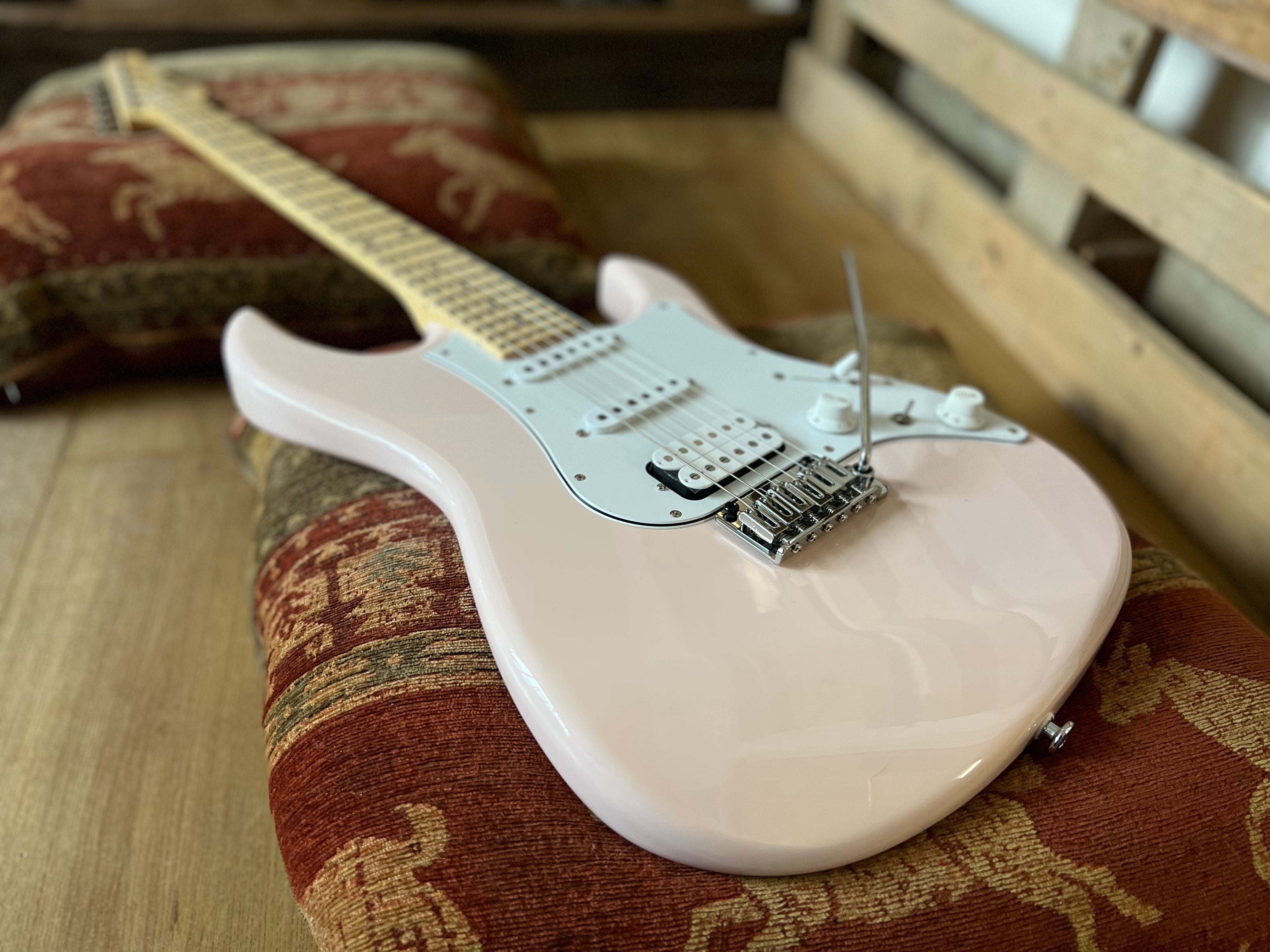 FGN J Standard Odyssey JOS2TDM, Shell Pink With Gig Bag, Electric Guitar for sale at Richards Guitars.