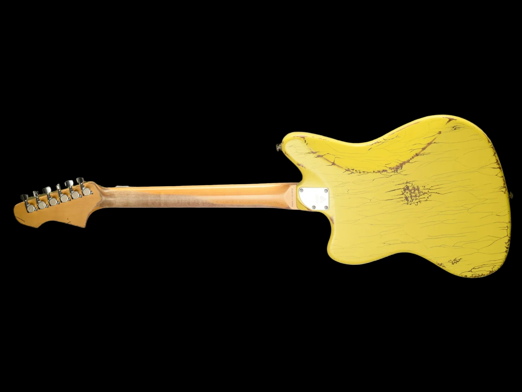 Valiant Jupiter Distressed Banana Yellow Electric Guitar