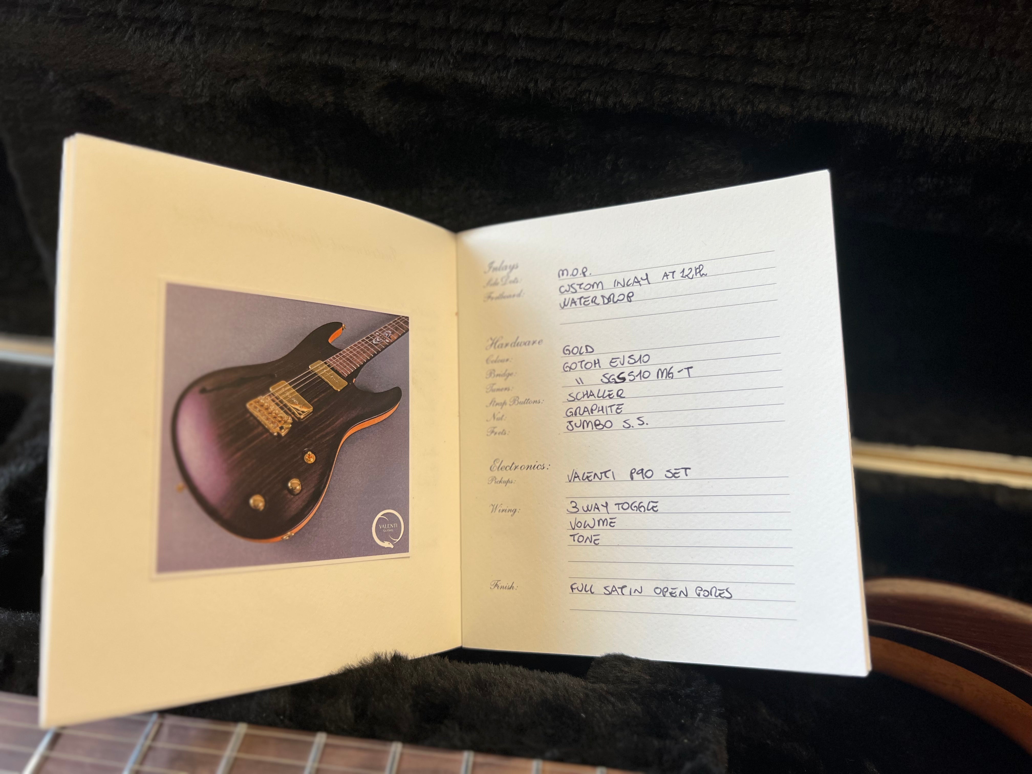 Valenti Nebula Semi Hollow All Rosewood, Guitarra Eléctrica en venta en Richards Guitars.