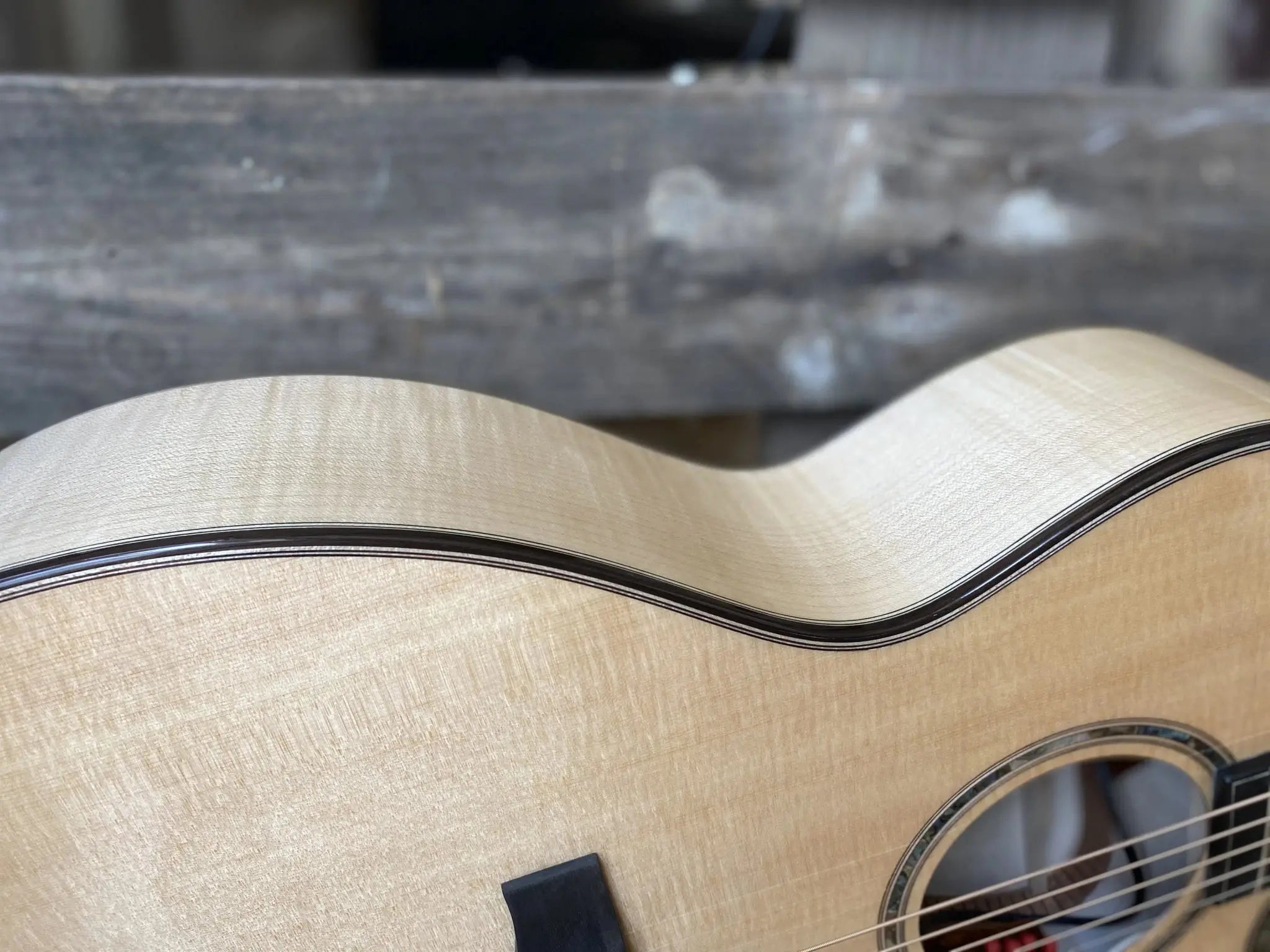 Auden Artist 45 Chester Maple Cutaway. - Richards Guitars Of Stratford Upon Avon