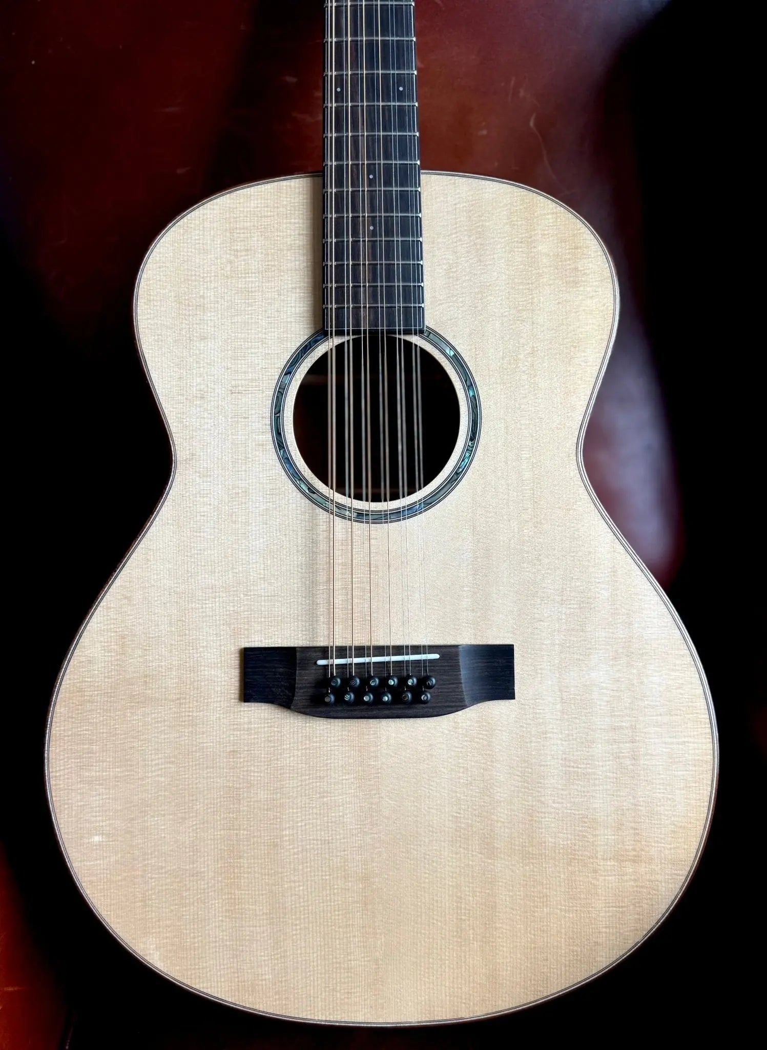 Auden Austin Artist Mahogany 12 String Electro Acoustic Austin (Inc Auden Hardcase) - Richards Guitars Of Stratford Upon Avon