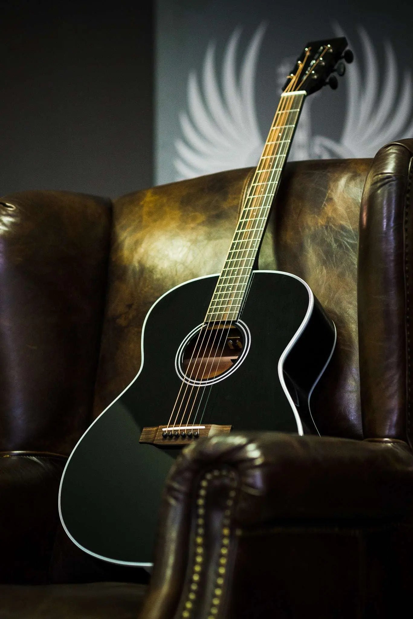 Auden Austin Black Series Spruce Mahogany Cutaway Electro Acoustic Guitar - Richards Guitars Of Stratford Upon Avon