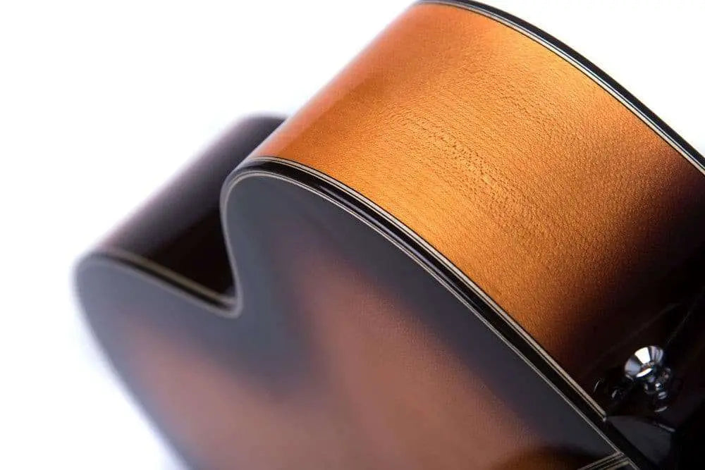 Auden Golden Sunburst Grace Jumbo. - Richards Guitars Of Stratford Upon Avon