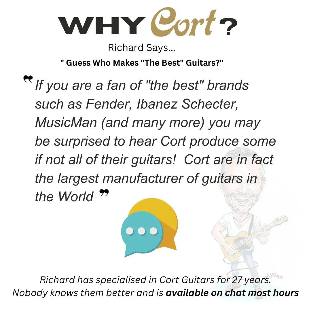 Cort CR250 Black - Richards Guitars Of Stratford Upon Avon