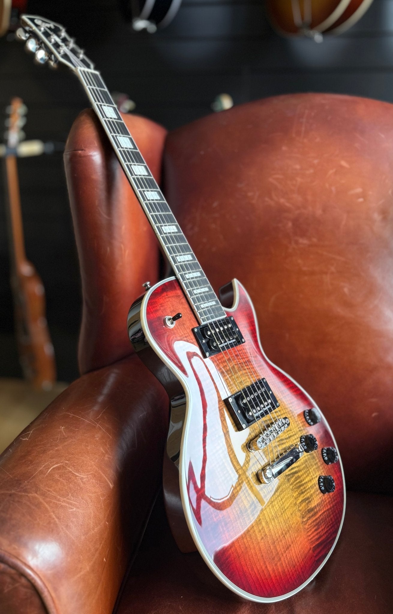 Cort CR300 Deluxe Flaming Burst - Richards Guitars Of Stratford Upon Avon