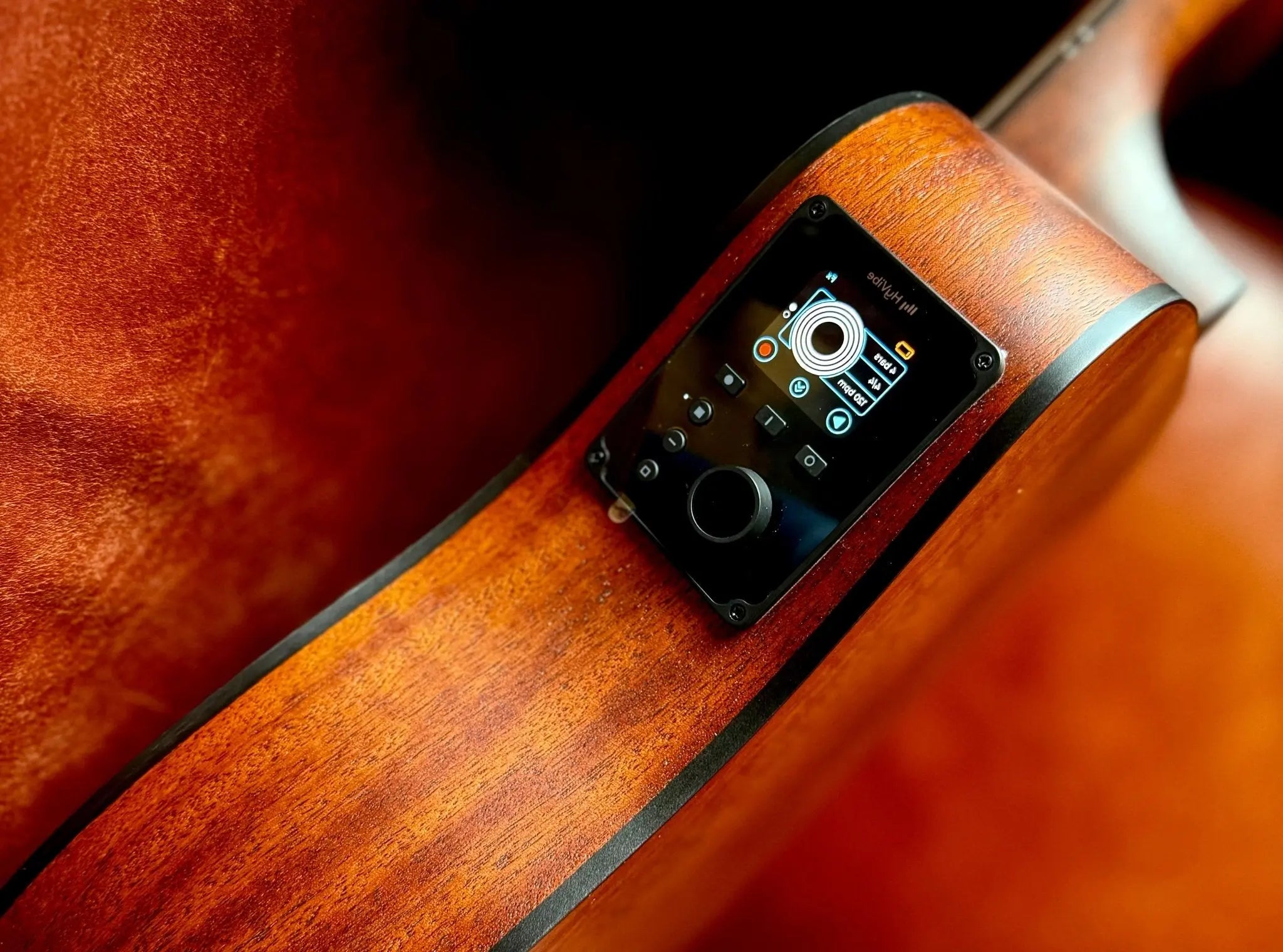 Cort EARTH-HV-GO-OP Earth Go Open Pore Smart Acoustic Guitar w'Hyvibe & Solid Spruce Top Cort