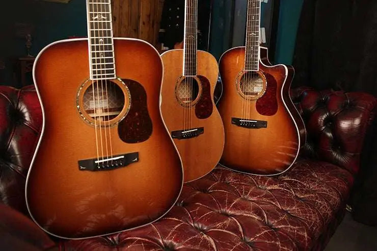 Cort Gold Electro Acoustic A8 Electro Acoustic Guitar w/case Lightburst - Richards Guitars Of Stratford Upon Avon