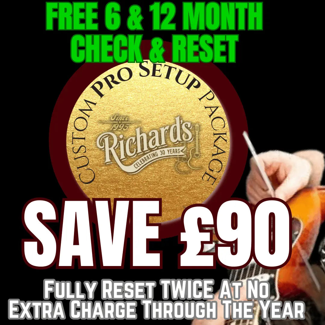 Custom Pro Setup Package (Total Value £225) - Richards Guitars Of Stratford Upon Avon