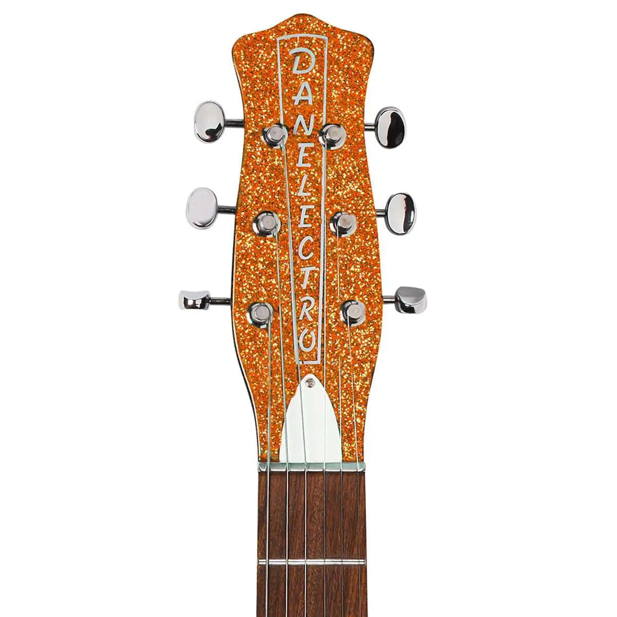 Danelectro '59M NOS Electric Guitar ~ Orange Metal Flake - Richards Guitars Of Stratford Upon Avon