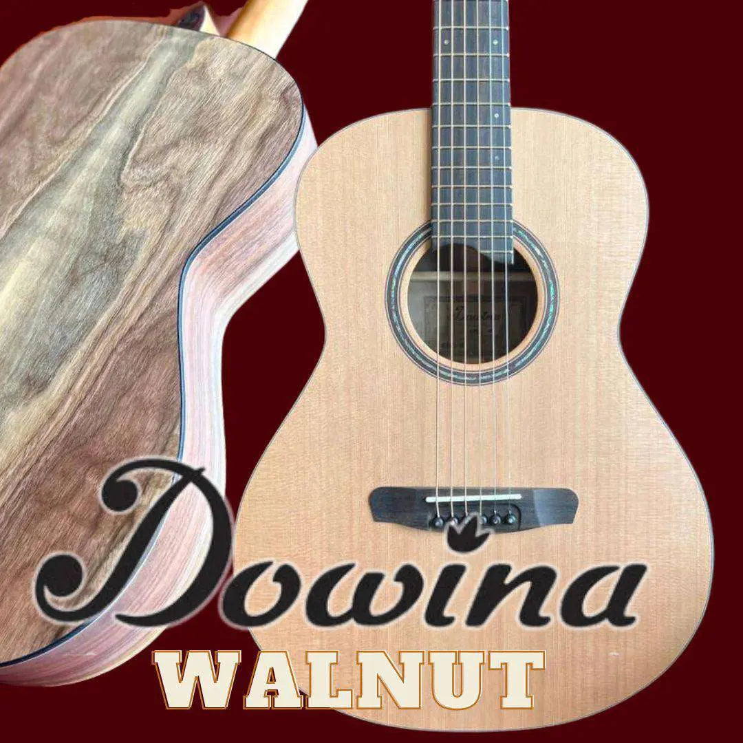 Dowina Walnut OMG Cedar. OM Body Acoustic Guitar - Richards Guitars Of Stratford Upon Avon