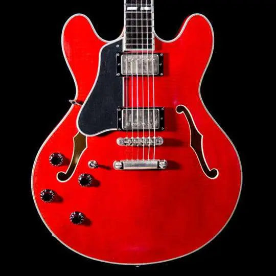 Eastman T59L/V - RD, Semi - Hollow, Red Varnish Finish, Seymour Duncan Pickups (Price inc. Custom Pro Setup Package) - Richards Guitars Of Stratford Upon Avon