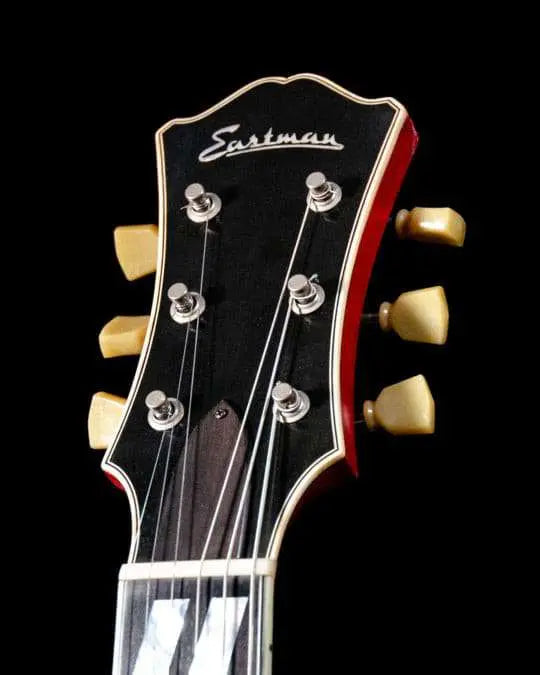 Eastman T59L/V - RD, Semi - Hollow, Red Varnish Finish, Seymour Duncan Pickups (Price inc. Custom Pro Setup Package) - Richards Guitars Of Stratford Upon Avon