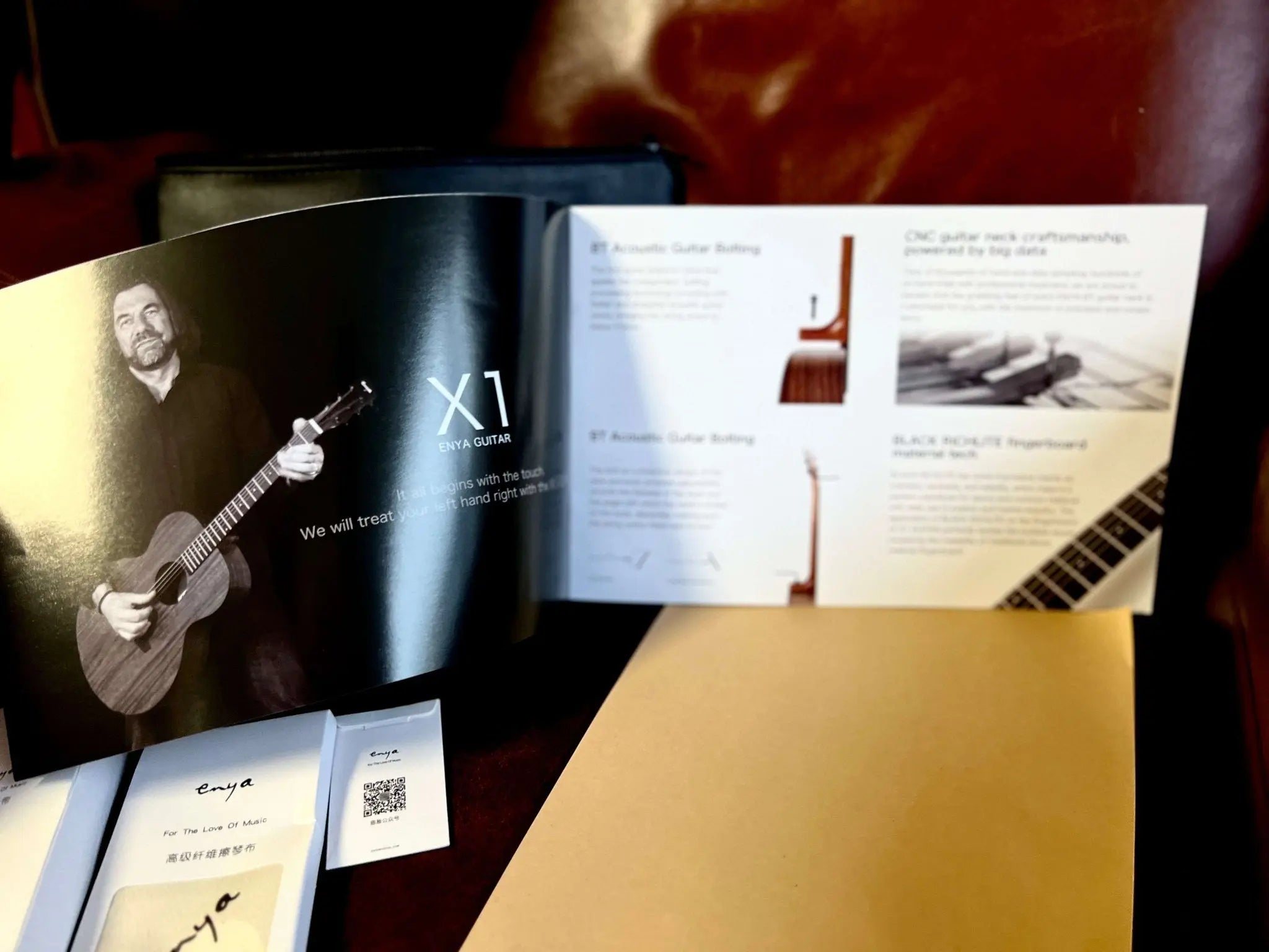 Enya EA - X1 PRO Sunbrust,41" Solid Spruce with Rosewood HPL Guitar+ Gig Bag+Accessories(String+Capo+ Pick+Strap+Wrench+ Cleaning Cloth) - Richards Guitars Of Stratford Upon Avon