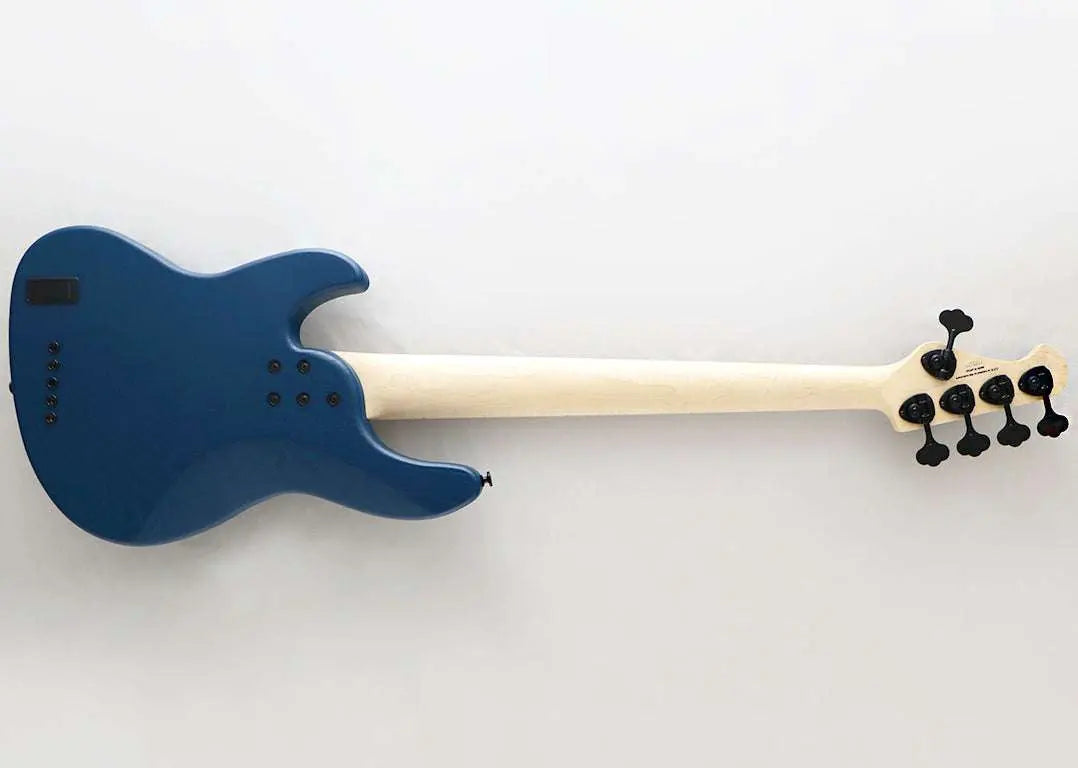 FGN Bass Guitar J Standard Mighty Jazz JMJ52ASHDEM Open Pore Blue With Gig Bag - Richards Guitars Of Stratford Upon Avon