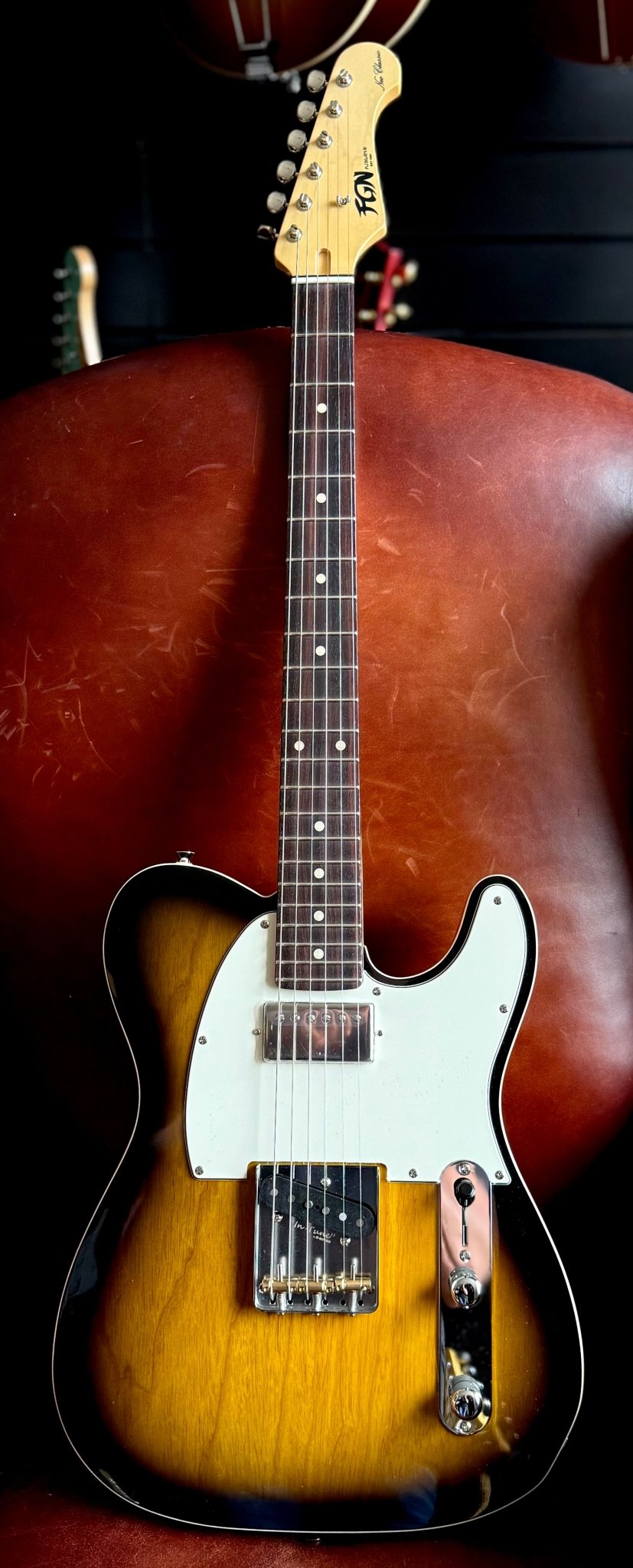 FGN Guitars Neoclassic TE 210R Ash HS 2 Tone Sunburst - Richards Guitars Of Stratford Upon Avon