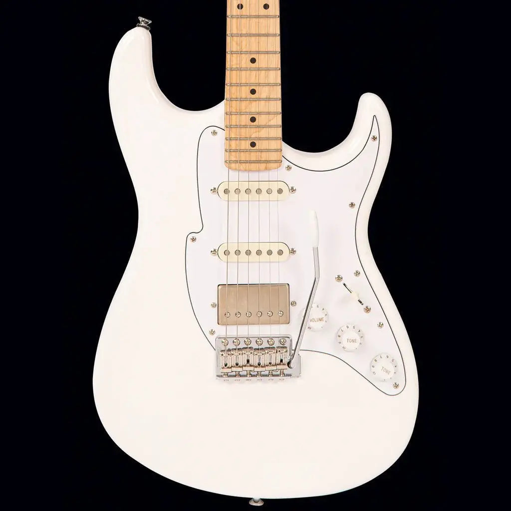 FRET KING CORONA CLASSIC GUITAR - ARCTIC WHITE (Includes Our £85 Pro Setup Free) - Richards Guitars Of Stratford Upon Avon