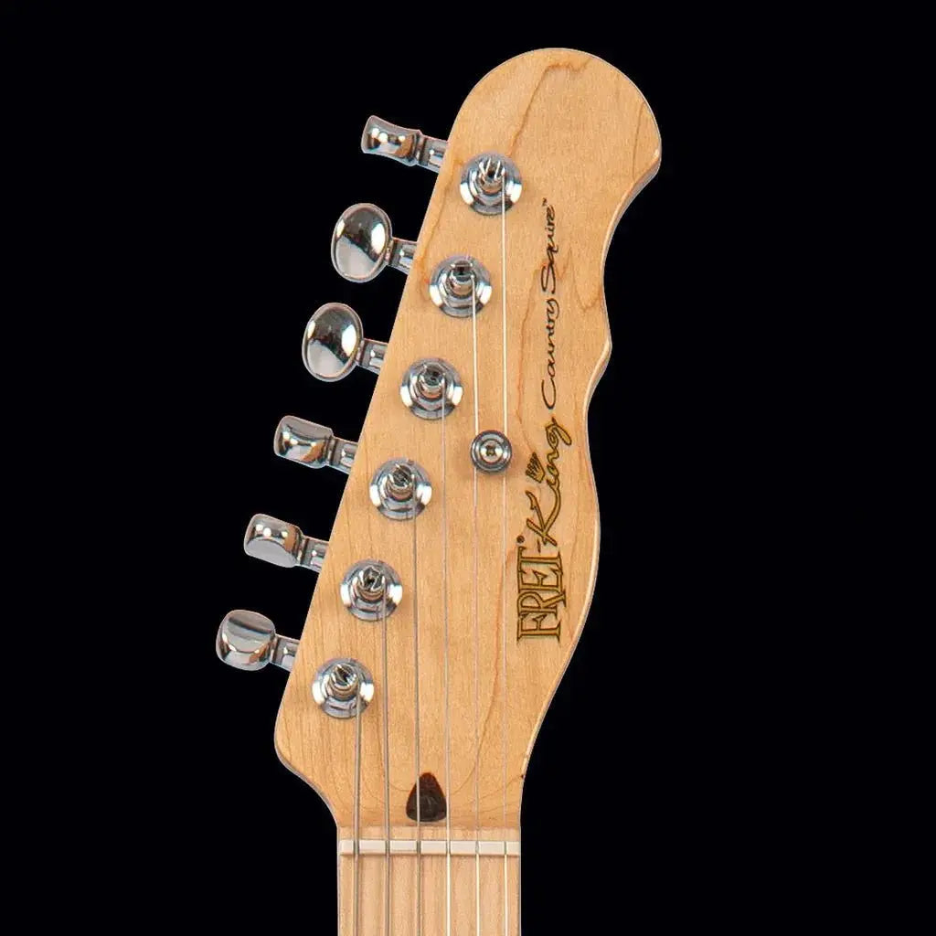 FRET KING COUNTRY SQUIRE MUSIC ROW - LAGUNA BLUE (Includes Our £85 Pro Setup Free) - Richards Guitars Of Stratford Upon Avon