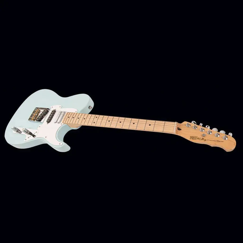 FRET KING COUNTRY SQUIRE MUSIC ROW - LAGUNA BLUE (Includes Our £85 Pro Setup Free) - Richards Guitars Of Stratford Upon Avon