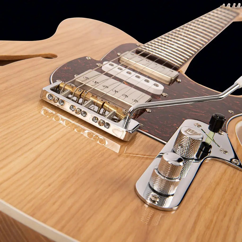 FRET KING COUNTRY SQUIRE SEMITONE DELUXE - NATURAL ASH (Includes Our £85 Pro Setup Free) - Richards Guitars Of Stratford Upon Avon