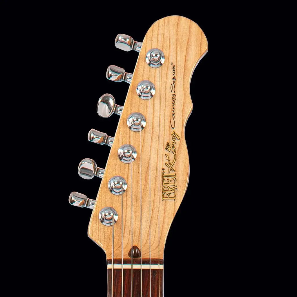 FRET KING COUNTRY SQUIRE SEMITONE DELUXE - NATURAL ASH (Includes Our £85 Pro Setup Free) - Richards Guitars Of Stratford Upon Avon