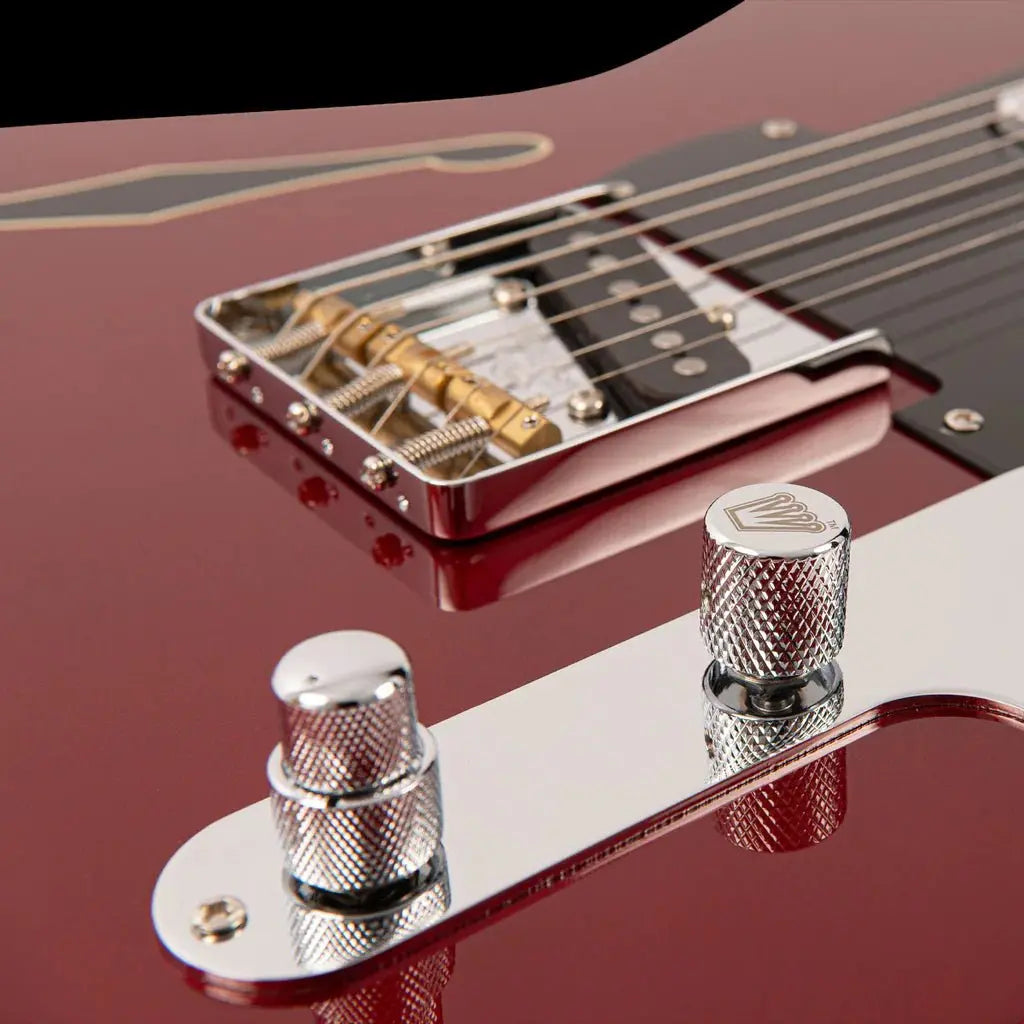 FRET KING COUNTRY SQUIRE STEALTH - CANDY APPLE RED (Includes Our £85 Pro Setup Free) - Richards Guitars Of Stratford Upon Avon