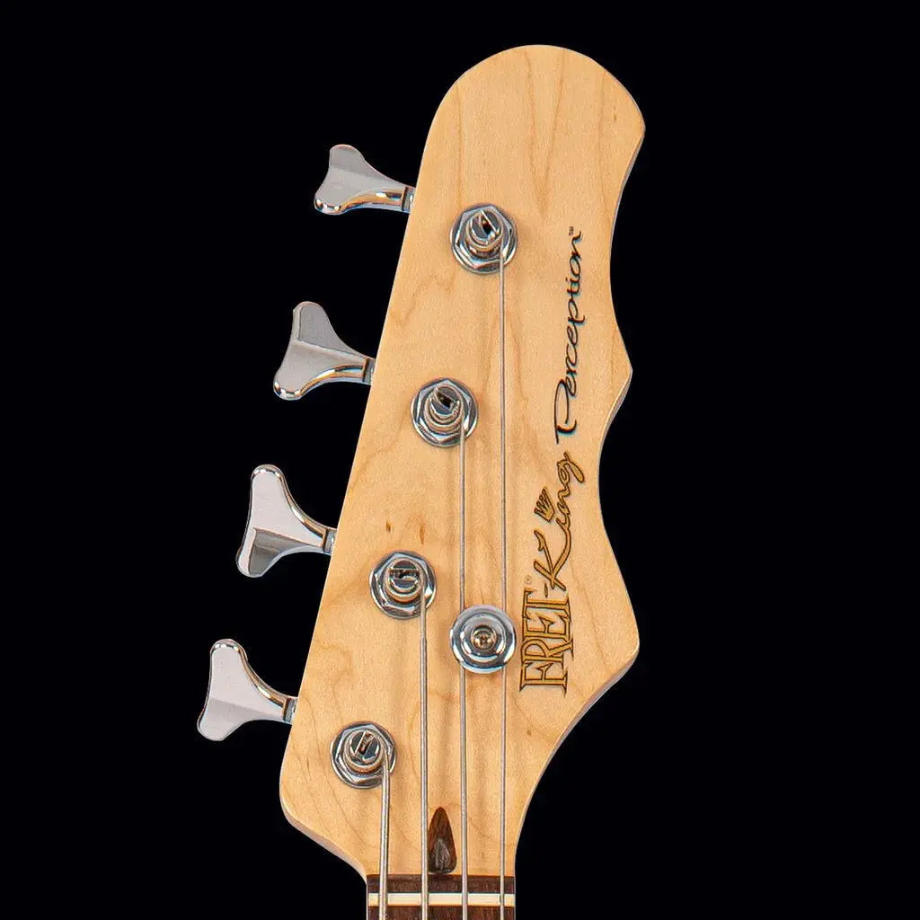 FRET KING PERCEPTION CUSTOM 4 STRING BASS - BLACKBURST (Includes Our £85 Pro Setup Free) - Richards Guitars Of Stratford Upon Avon