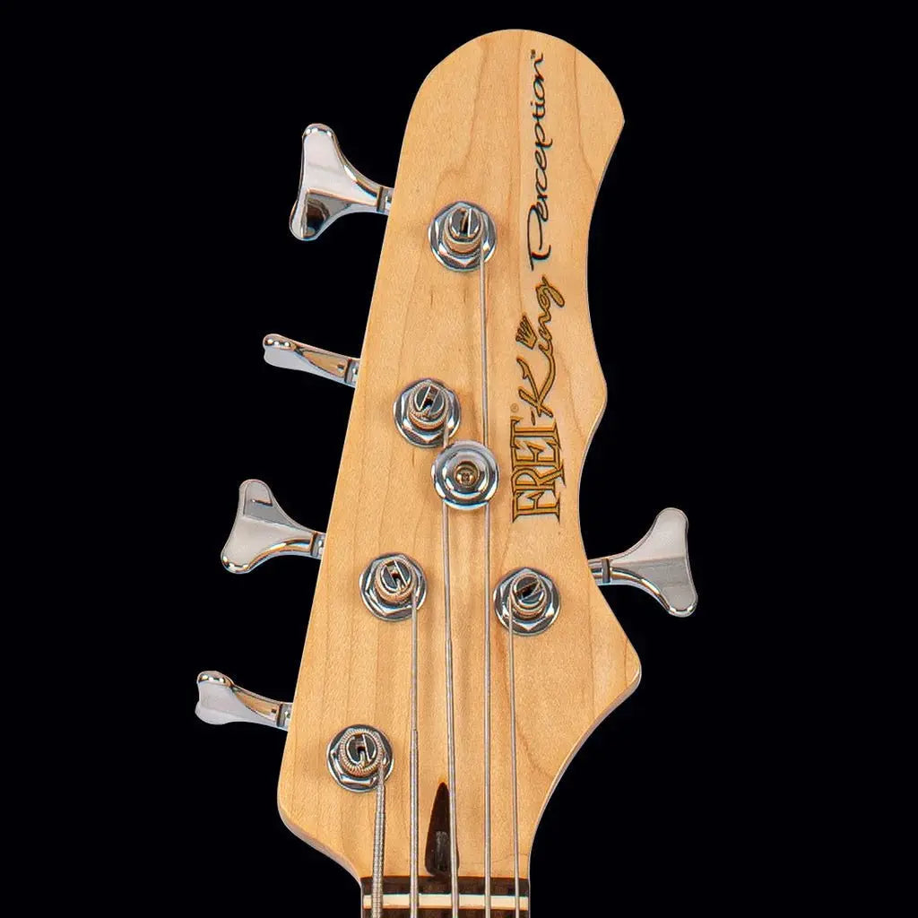 FRET KING PERCEPTION CUSTOM 5 STRING BASS - ORIGINAL CLASSIC BURST (Includes Our £85 Pro Setup Free) - Richards Guitars Of Stratford Upon Avon