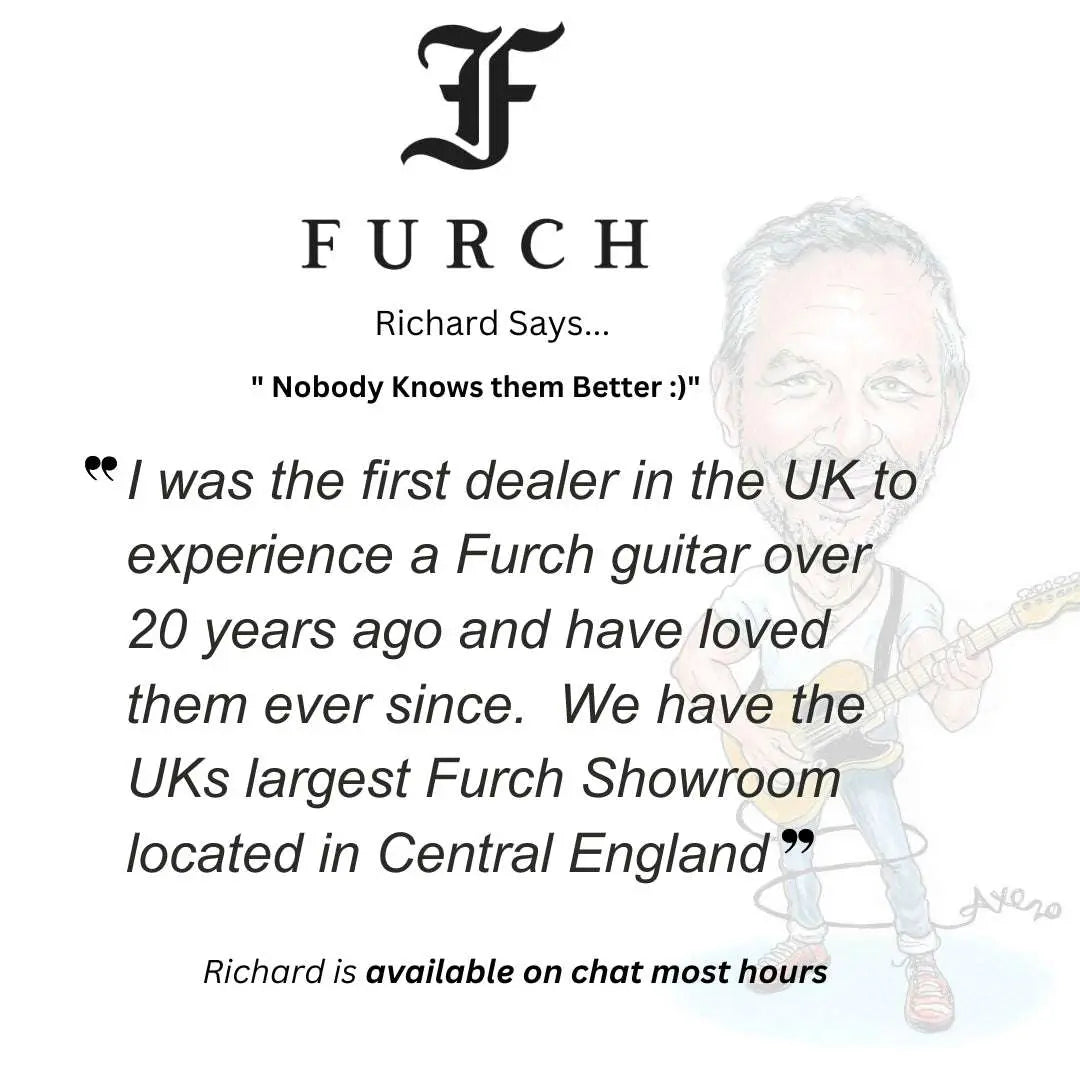 Furch Yellow Gc - CR Acoustic Guitar Including World Exclusive Inlays & Over £100 Of Added Value FREE (2025 CNR Active Upgrade Model) - Richards Guitars Of Stratford Upon Avon