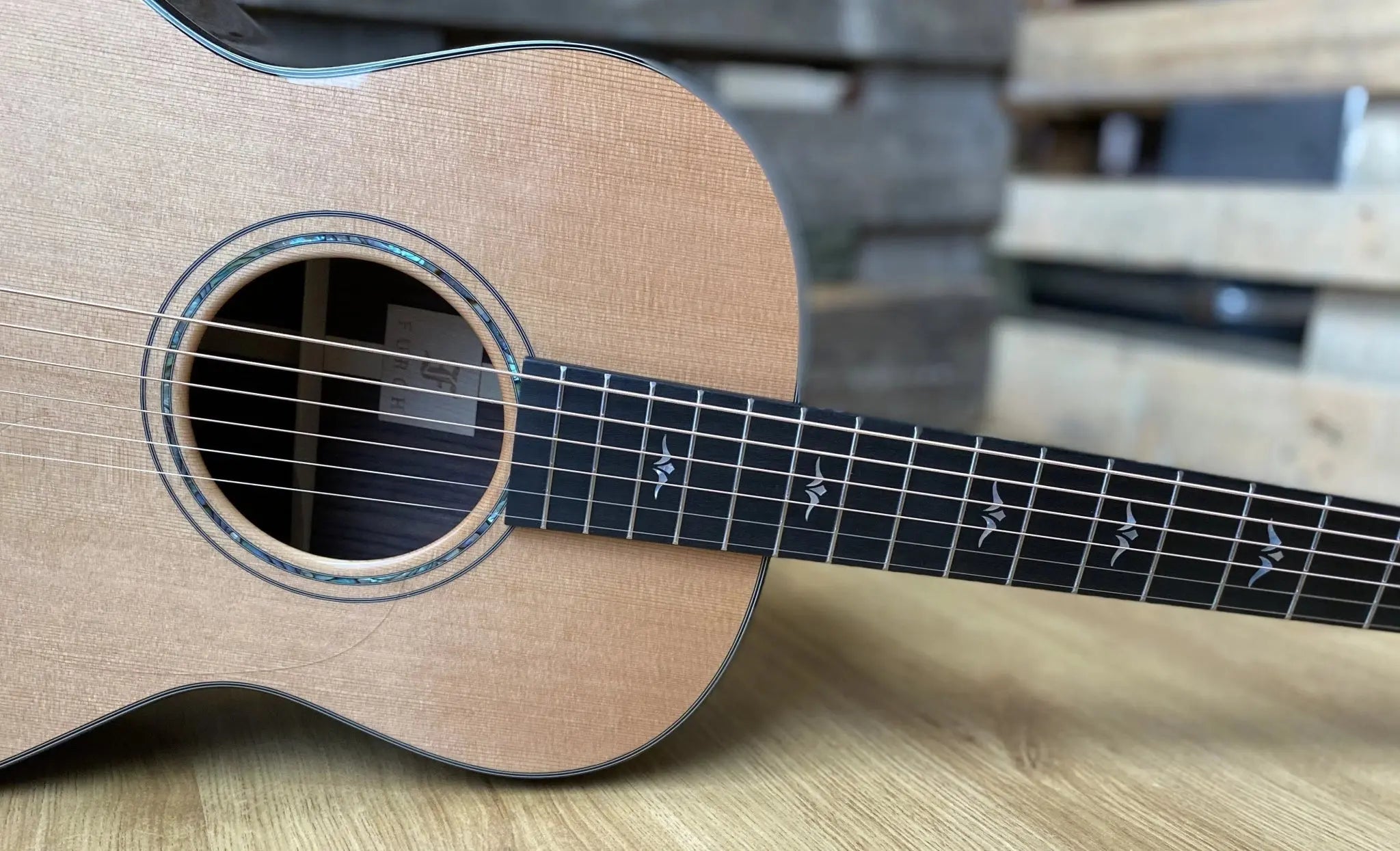 Furch Yellow OOM CR Acoustic Guitar Including UK Exclusive Inlays & Over £100 Of Added Value FREE (2025 CNR Active Upgrade Model) - Richards Guitars Of Stratford Upon Avon