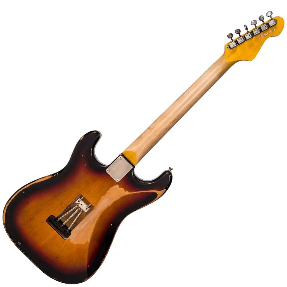 IN BUILD: - Vintage V6 ProShop Unique ~ Sunset Sunburst - Richards Guitars Of Stratford Upon Avon