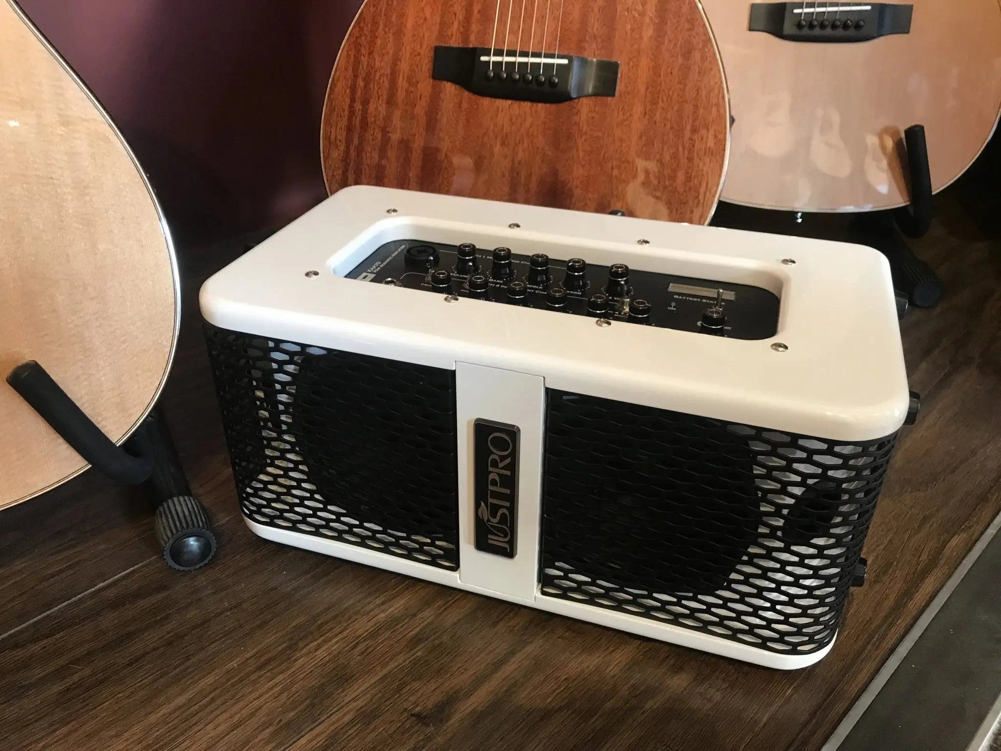 Kinsman KAA70 Twin Channel Busking Amp With Bluetooth - Quality Reverb, Chorus & Long Battery Life - Richards Guitars Of Stratford Upon Avon