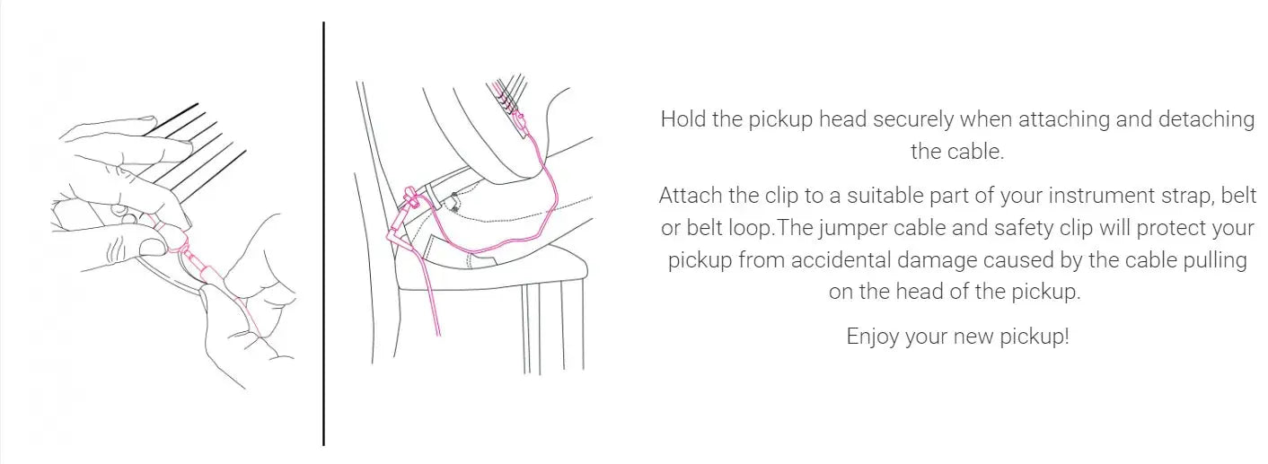 KNA SG2 SIMPLE Piezo Electro Acoustic Guitar Pickup System - NO DRILLING - NO BATTERIES - Richards Guitars Of Stratford Upon Avon