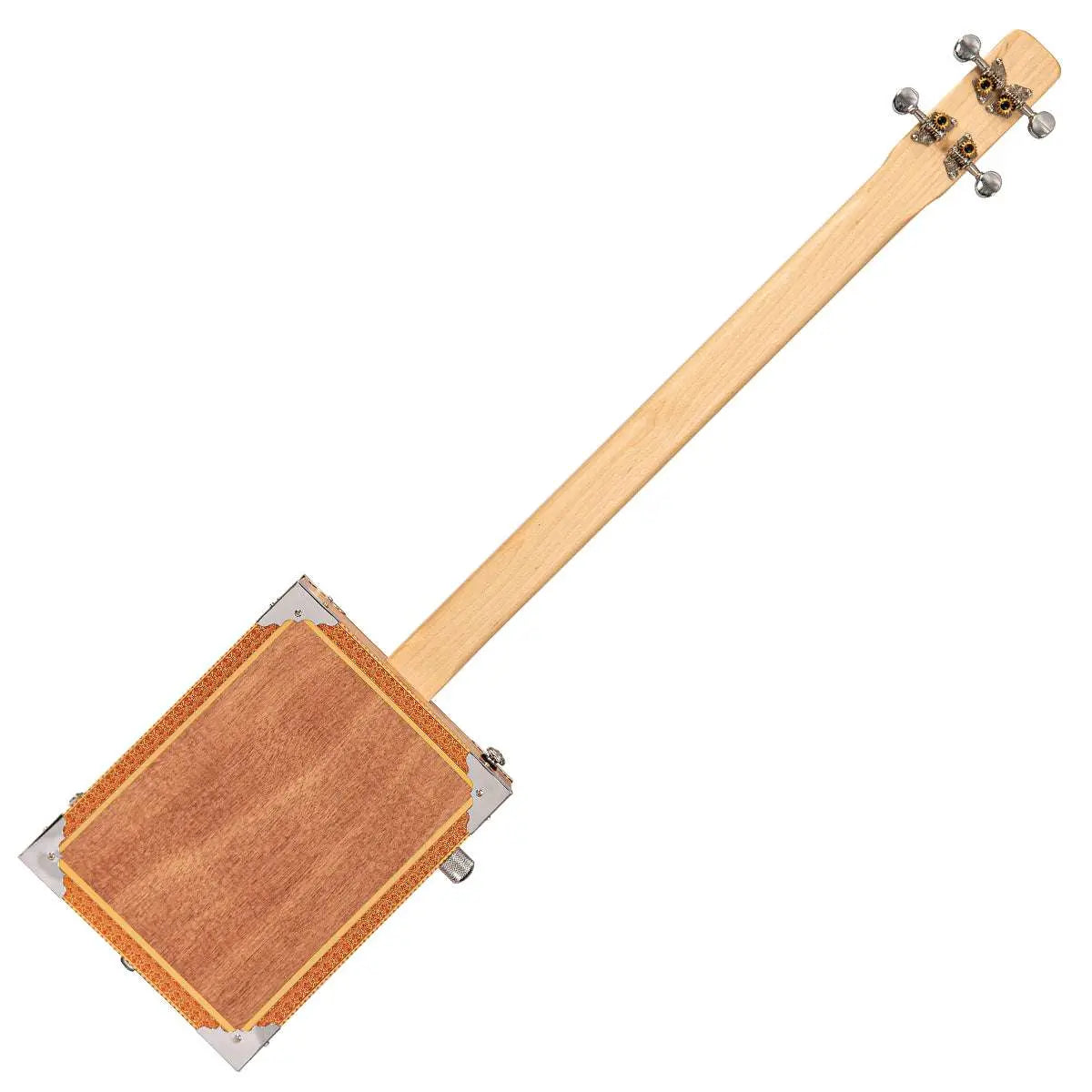 Lace Cigar Box Electric Guitar ~ 4 String ~ Dead Is Alive - Richards Guitars Of Stratford Upon Avon