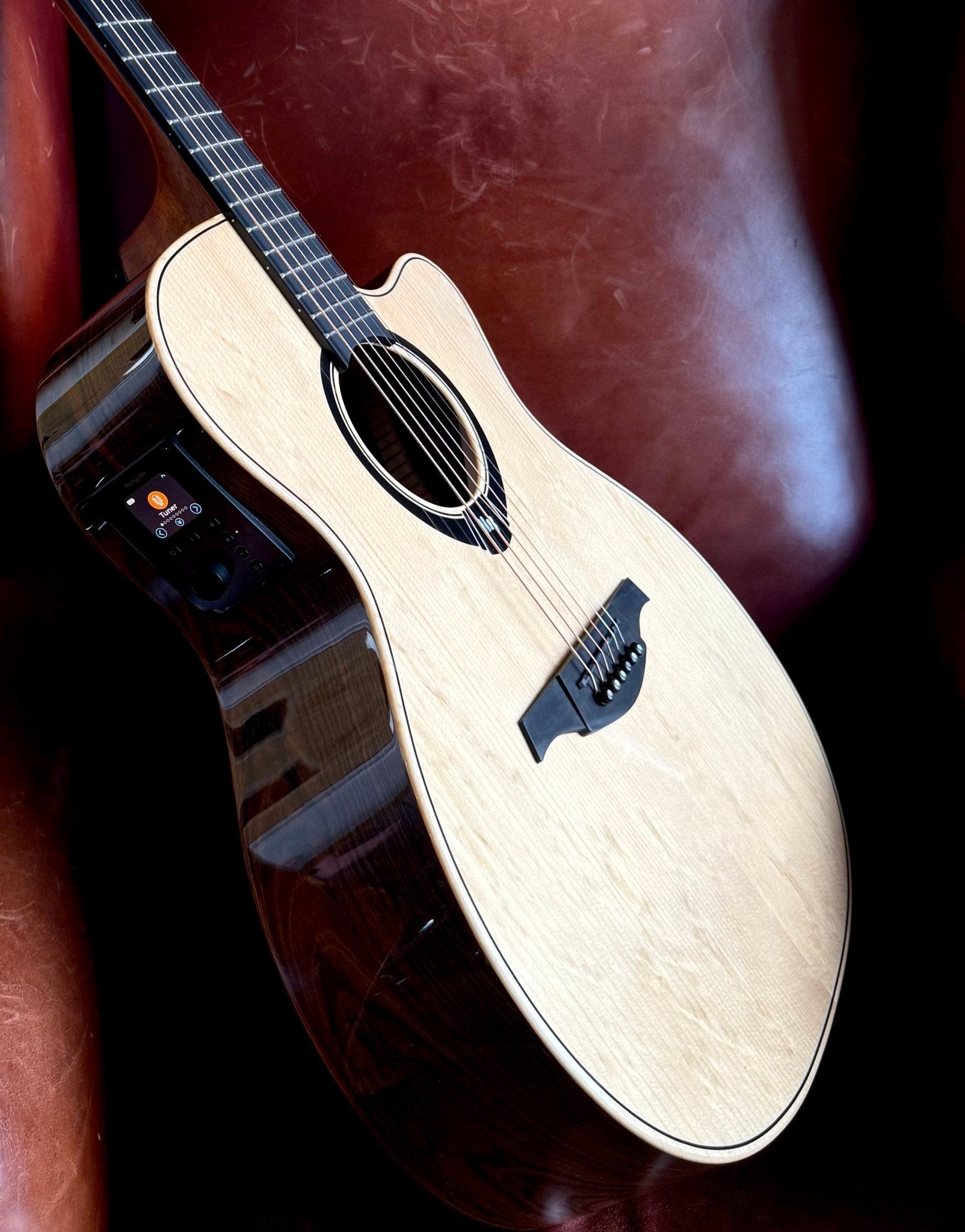 LAG HyVibe 30 H2 - Auditorium Cutaway Electro Acoustic Guitar - Richards Guitars Of Stratford Upon Avon