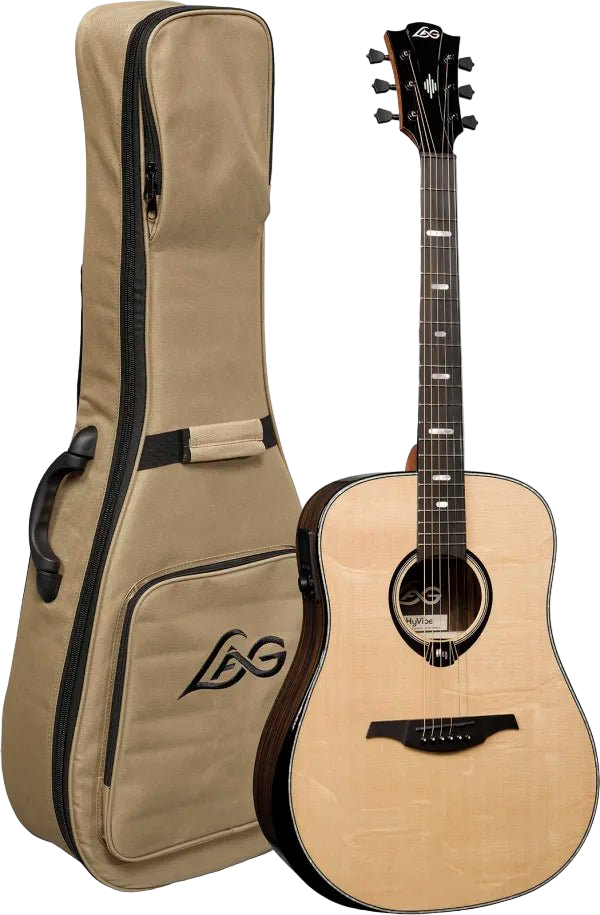 LAG HyVibe 50 H2 - Dreadnought Electro Acoustic Smart Guitar - Richards Guitars Of Stratford Upon Avon