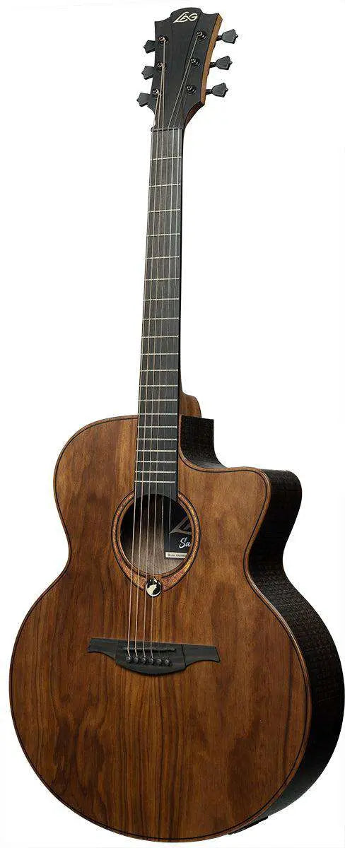 LAG Sauvage Jumbo Cutaway Acoustic - Electric - Richards Guitars Of Stratford Upon Avon