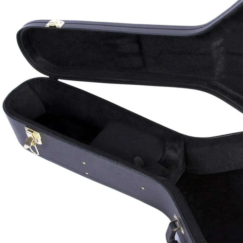 On Stage Hardshell Semi Acoustic Guitar Case ~ Black - Richards Guitars Of Stratford Upon Avon