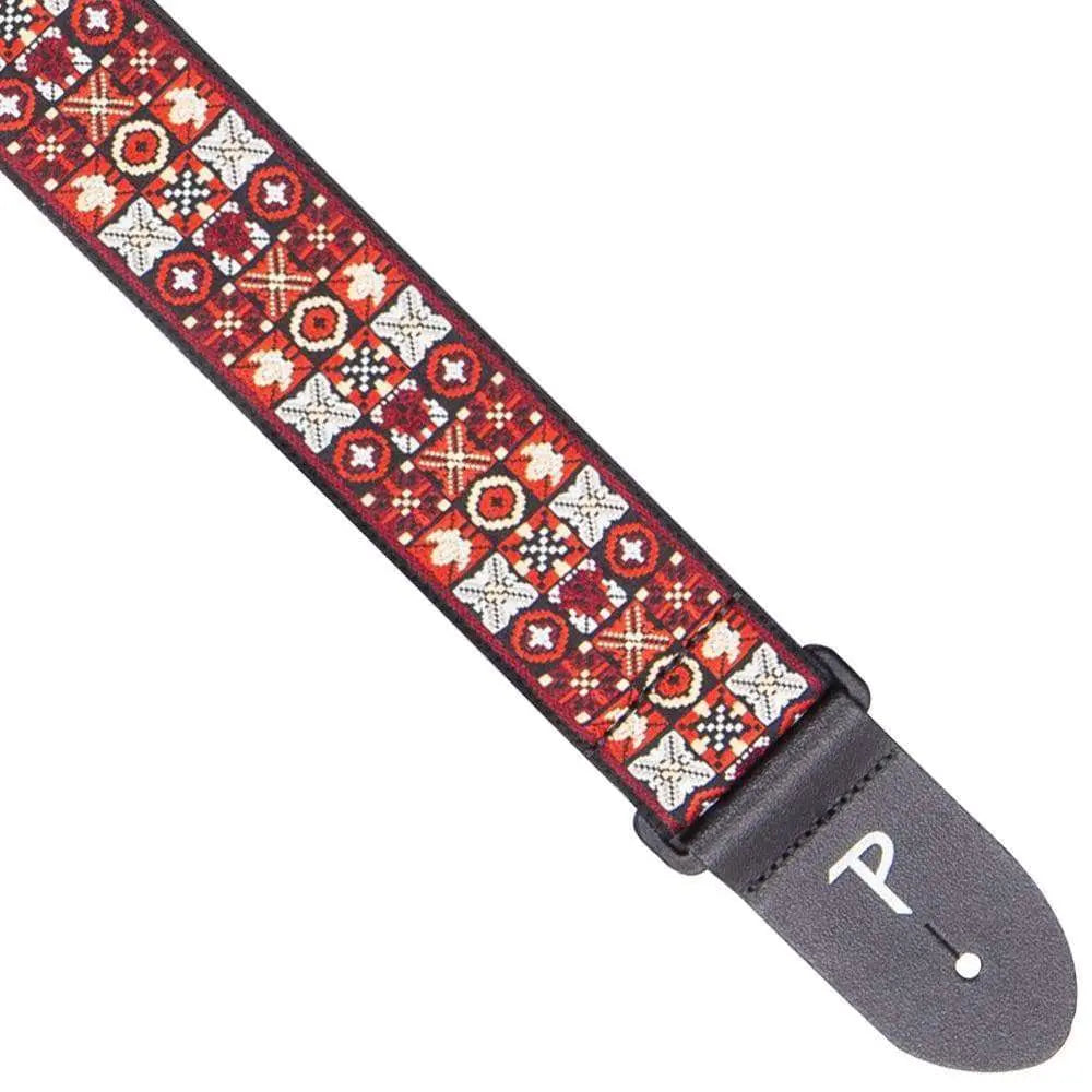 Perri's Cotton Jacquard Guitar Strap ~ O's - Richards Guitars Of Stratford Upon Avon