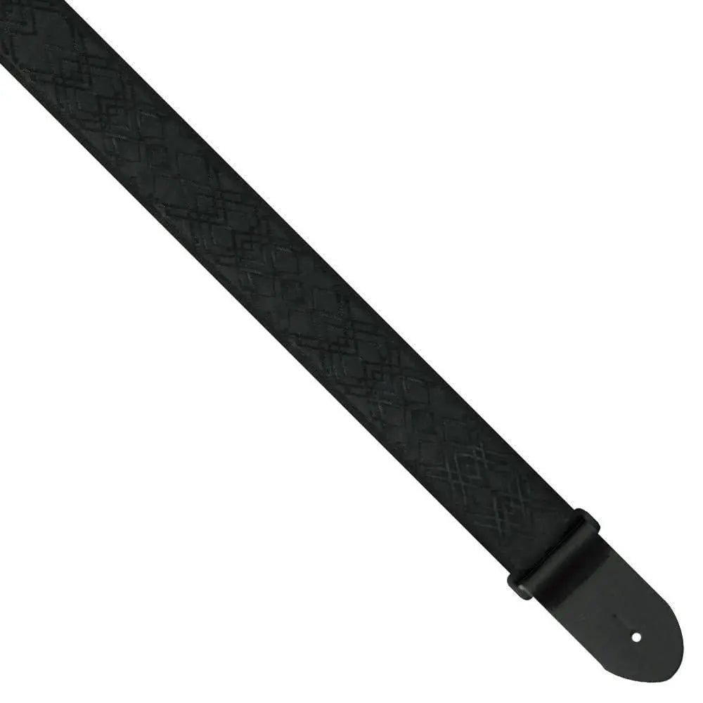 Perri's Jacquard Guitar Strap ~ Black - Richards Guitars Of Stratford Upon Avon