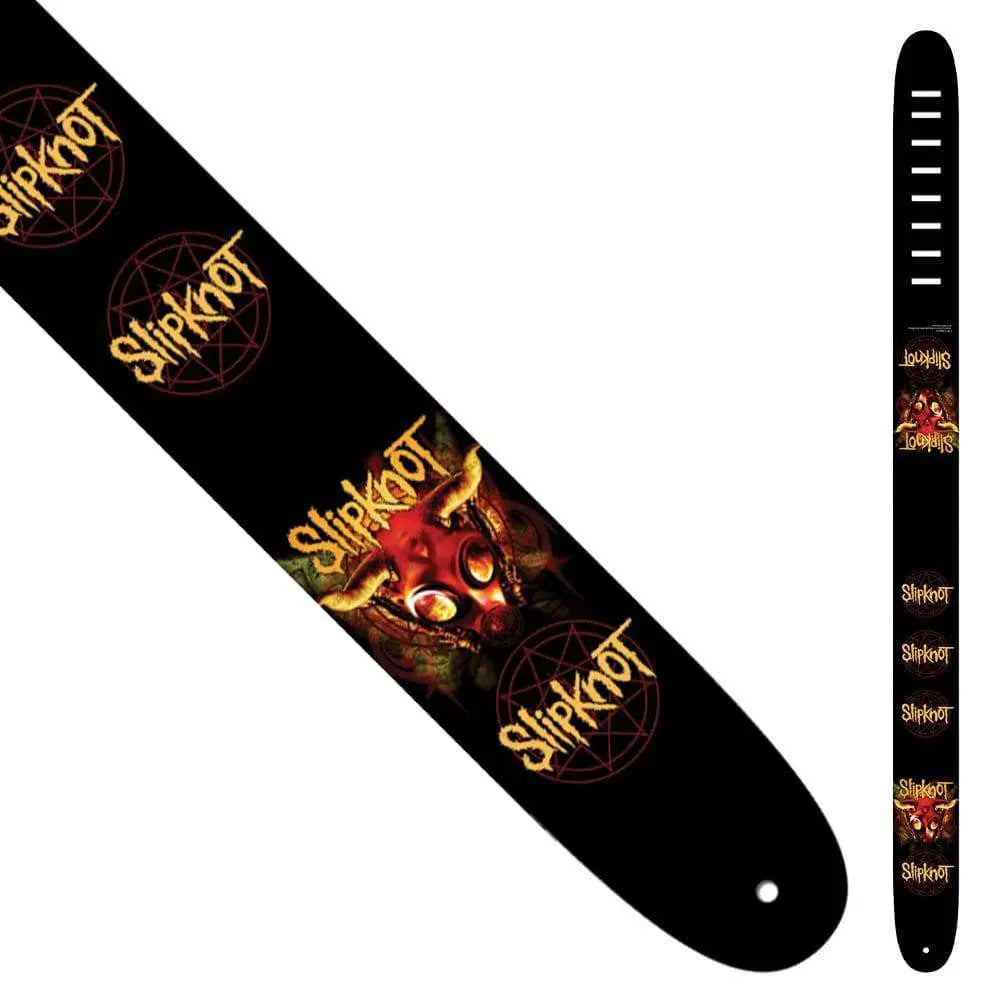 Perri's Leather Guitar Strap ~ Slipknot - Richards Guitars Of Stratford Upon Avon