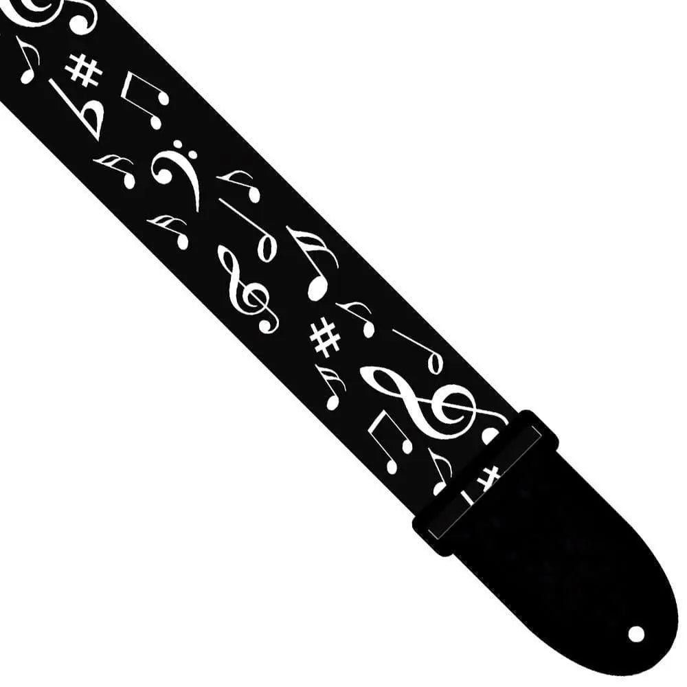 Perri's Leathers Webbing Guitar Strap ~ Musical Note - Richards Guitars Of Stratford Upon Avon