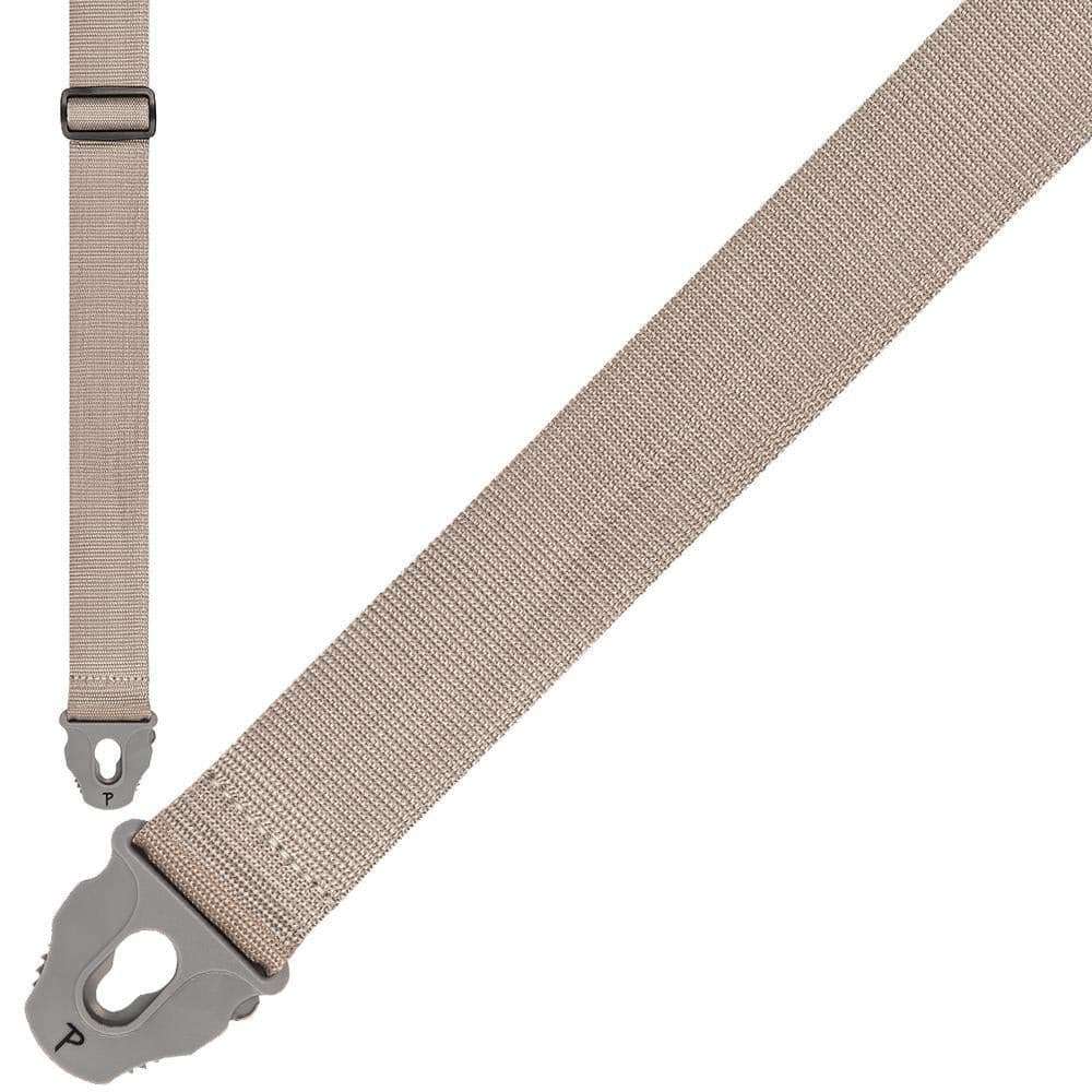 Perri's Nylon Lock Strap ~ Gray - Richards Guitars Of Stratford Upon Avon