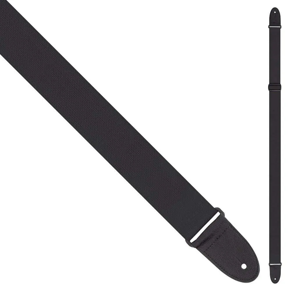 Perri's Polyester Pro Guitar Strap ~ Black - Richards Guitars Of Stratford Upon Avon