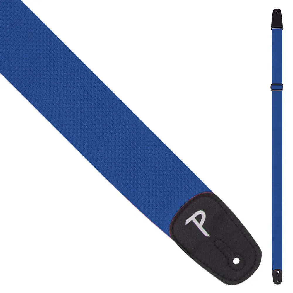 Perri's Polyester Pro Guitar Strap ~ Blue - Richards Guitars Of Stratford Upon Avon