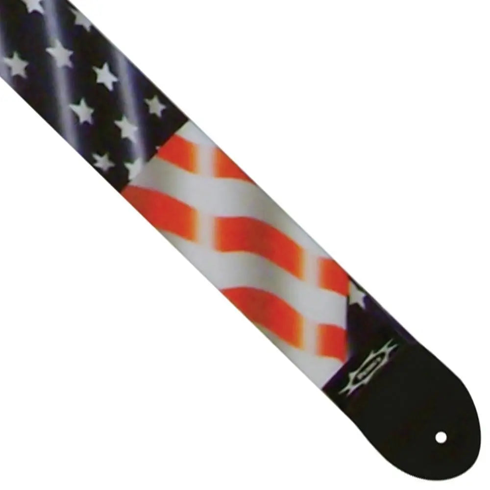 Perri's Polyester/Webbing Guitar Strap ~ American Flag - Richards Guitars Of Stratford Upon Avon