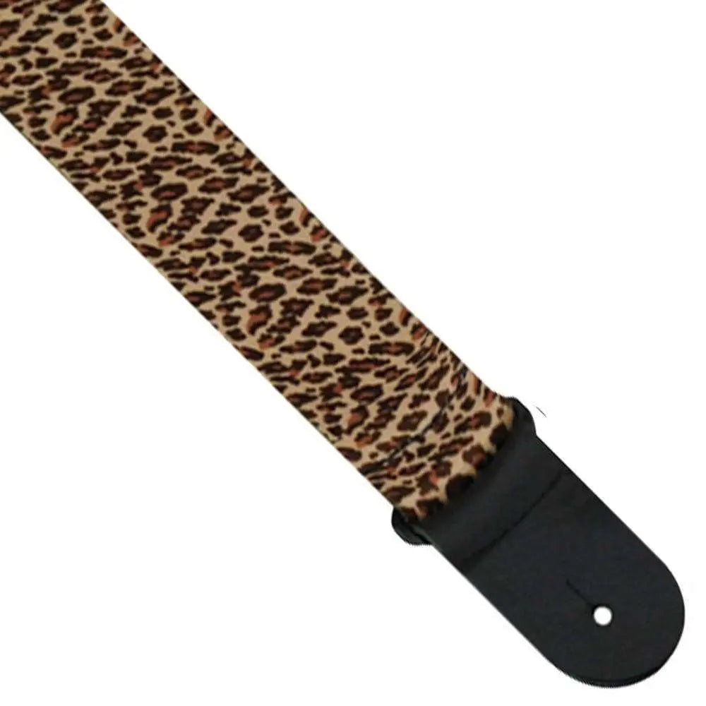 Perri's Polyester/Webbing Guitar Strap ~ Leopard - Richards Guitars Of Stratford Upon Avon
