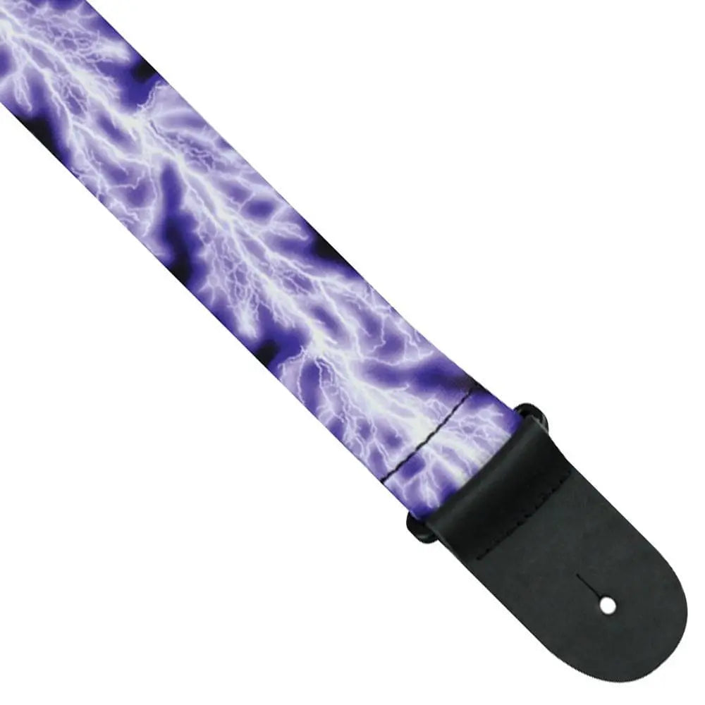 Perri's Polyester/Webbing Guitar Strap ~ Lightening - Richards Guitars Of Stratford Upon Avon