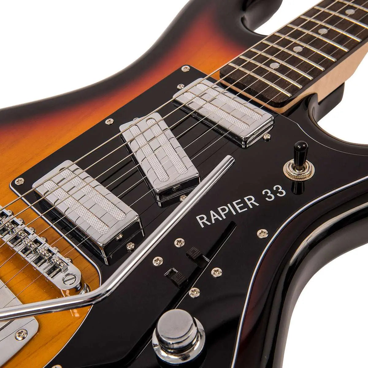 Rapier 33 Electric Guitar ~ 3 Tone Sunburst - Richards Guitars Of Stratford Upon Avon